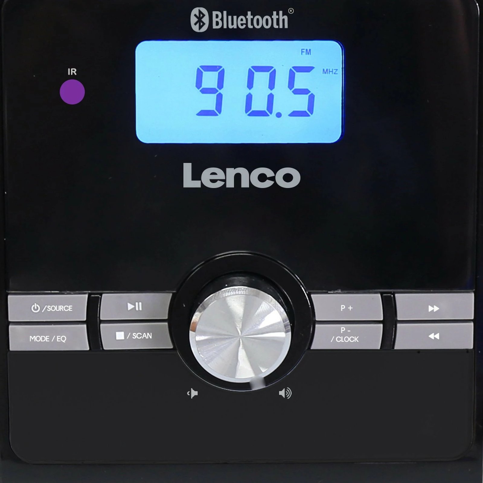 Sistem zëri Lenco MC-030, Bluetooth, USB, FM, i zi