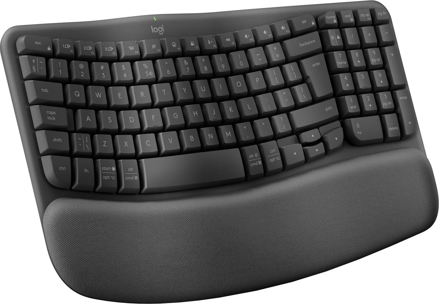 Tastierë Logitech Wave Keys, Wireless, Grafit