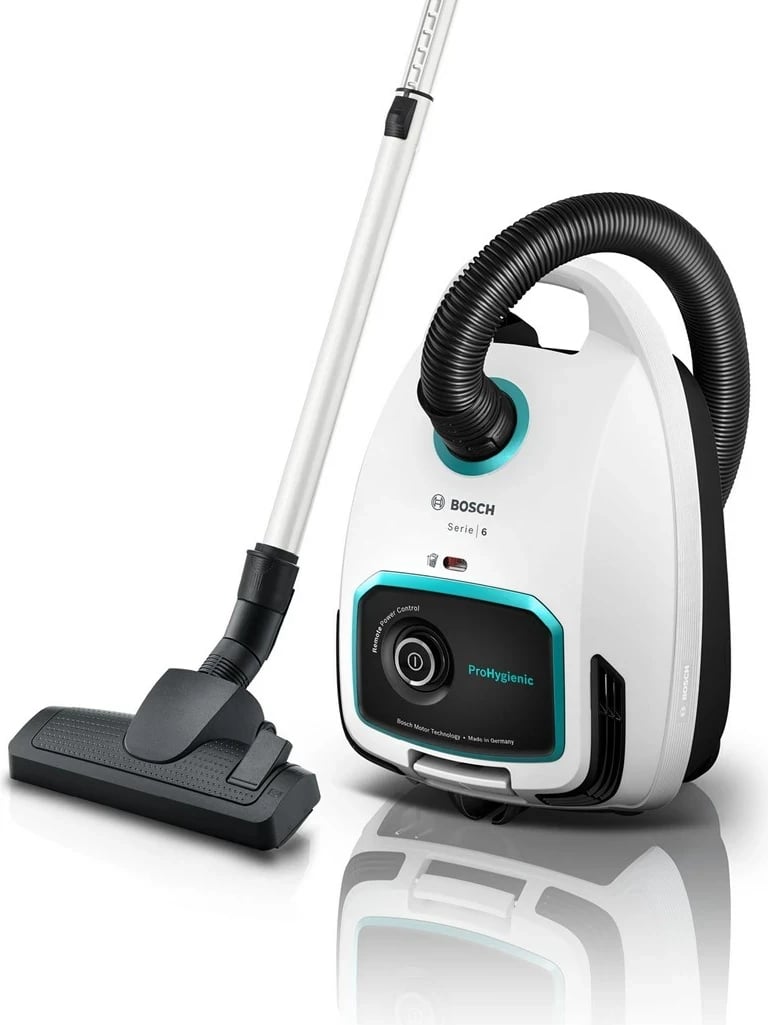Fshesë me korrent cilindrike BOSCH Serie 6 BGL6HYG1, 600 W, e bardhë