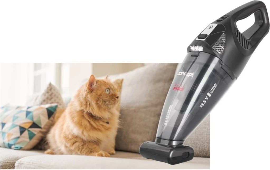 Fshesë dore Concept VP4380, pa kabllo, 0.45L, 18.5V, e zezë, me aksesorë Fshesë dore Concept VP4380, pa kabllo, 0.45L, 18.5V, e zezë, me aksesorë