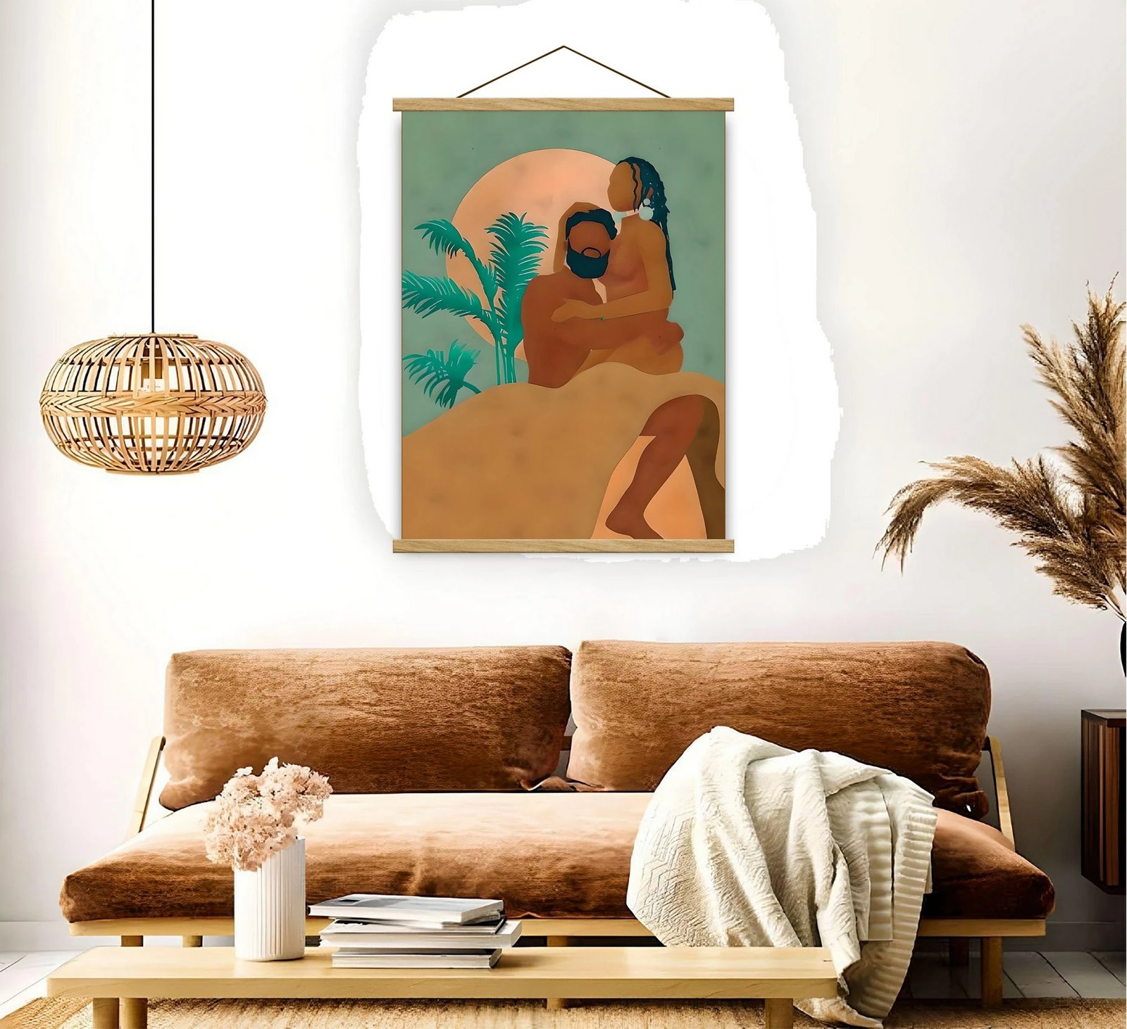 Pikturë dekorative me kornizë, shumëngjyrëshe, Wallity MRG21, 50x70cm