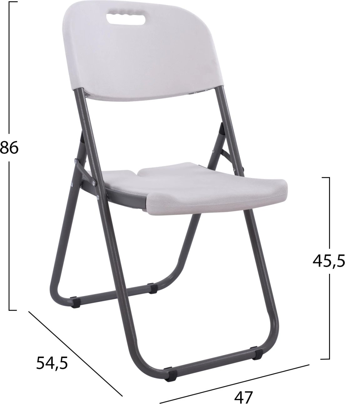 Karrige për konferenca, palosëse, FH5048, 47x54,5x86 cm, set prej 4 copash