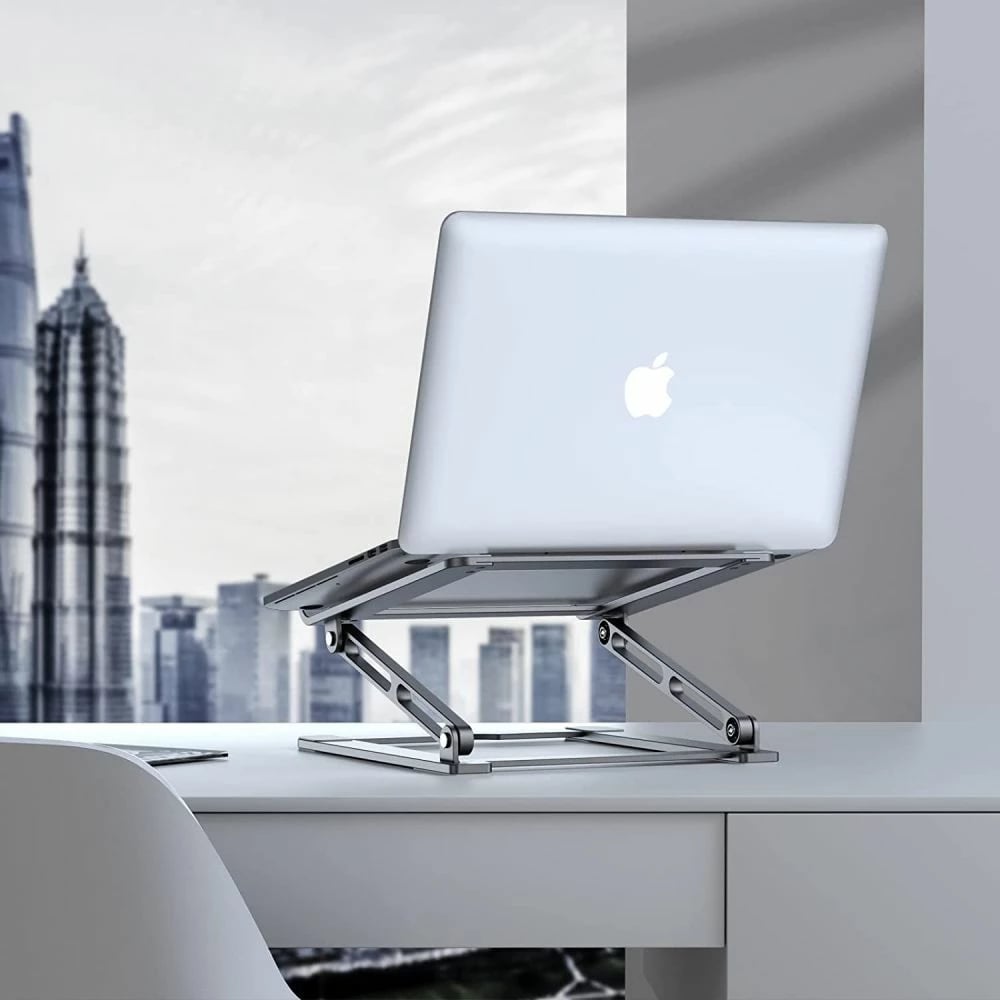 Mbajtëse laptopi Tech-Protect ULS400, deri 17", alumini, gri
