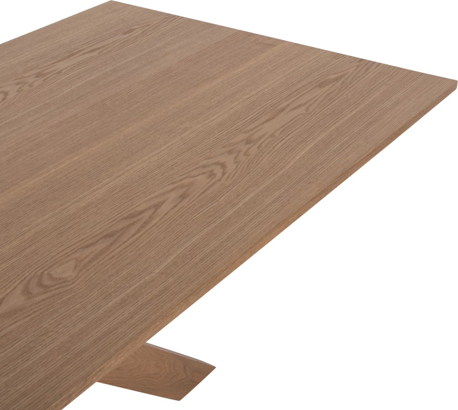 Tavolinë ngrënieje PAOLO FH9853 MDF me furnir druri Mançurian-këmbë druri gome të ngurtë-ngjyrë lisi 180x90x75H cm