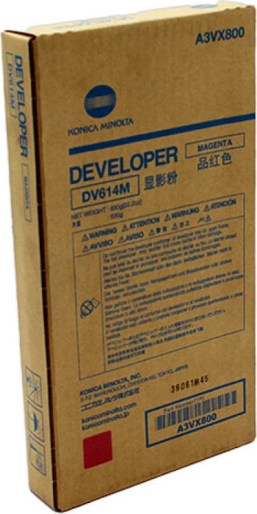 Developer, Konica Minolta, DV-614M A3VX800, magenta