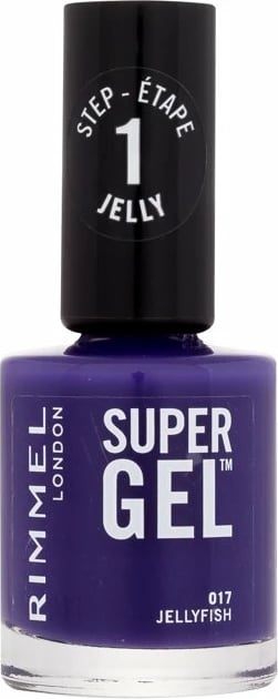 Llak për thonj për femra Rimmel London Super Gel STEP1 017 Jellyfish vjollcë 12ml