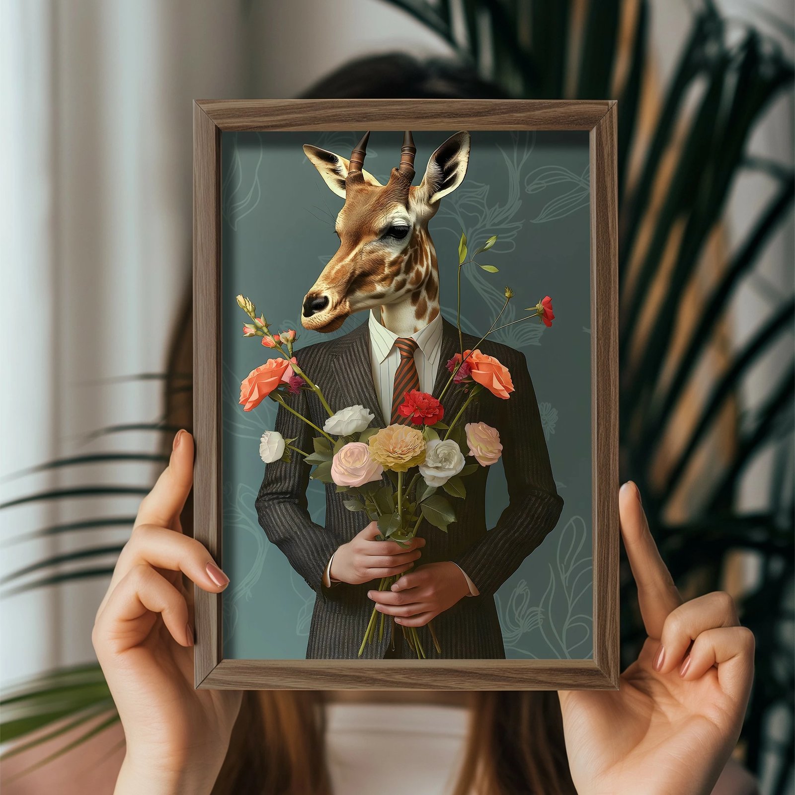 Pikturë dekorative me kornizë MDF, shumëngjyrëshe, Wallity GE141-L