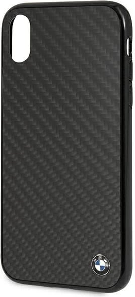 Mbështjellës BMW Signature Carbon për iPhone XR, i zi