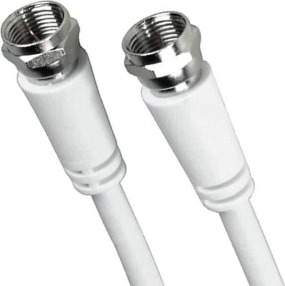 Kabel antene Hama 75DB, 3m, F në F, bardhë