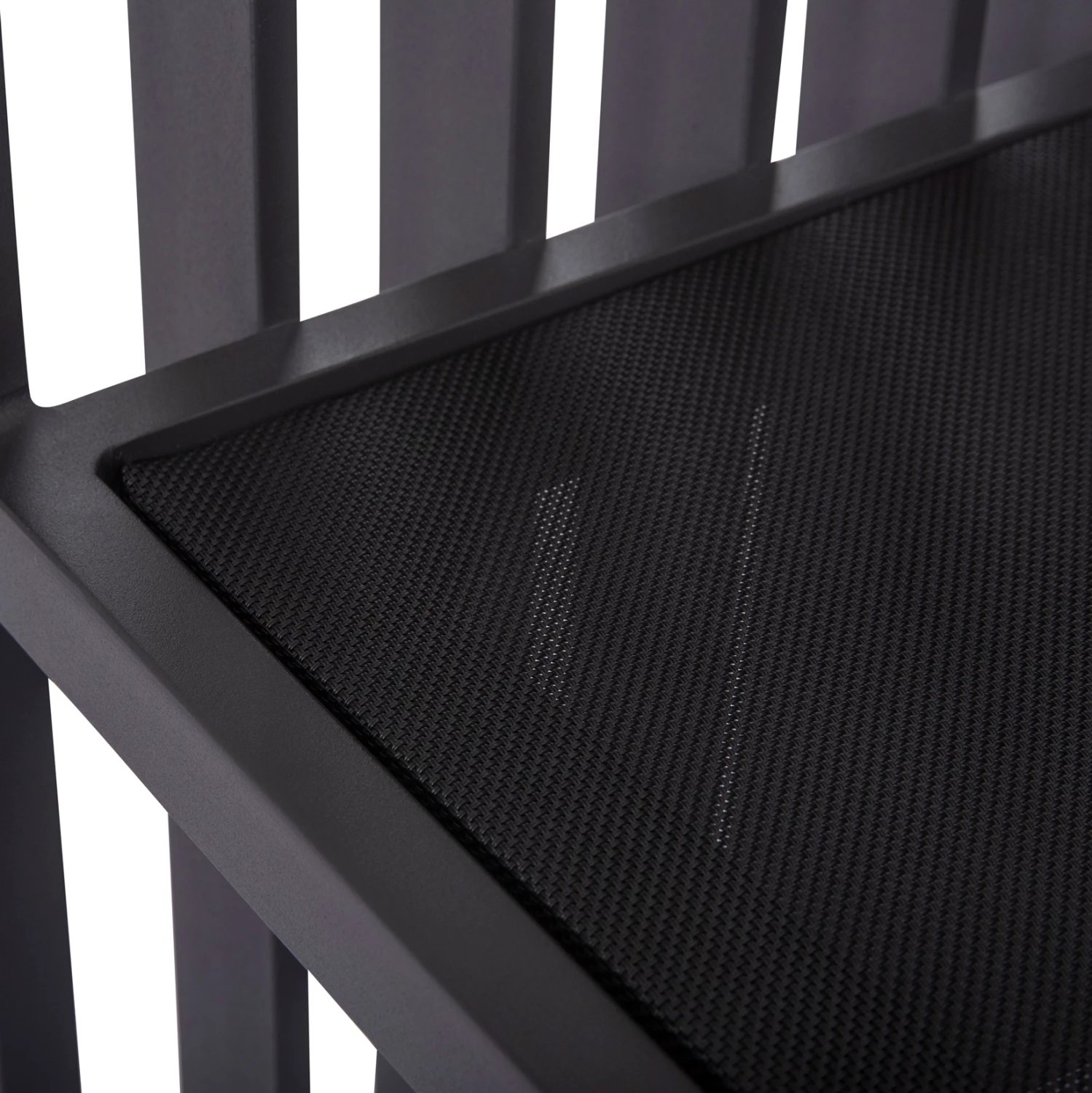 Karrige ngrënieje alumini Eternity, ngjyrë antracit, jastëkë gri, 64x65x68.5-82cm