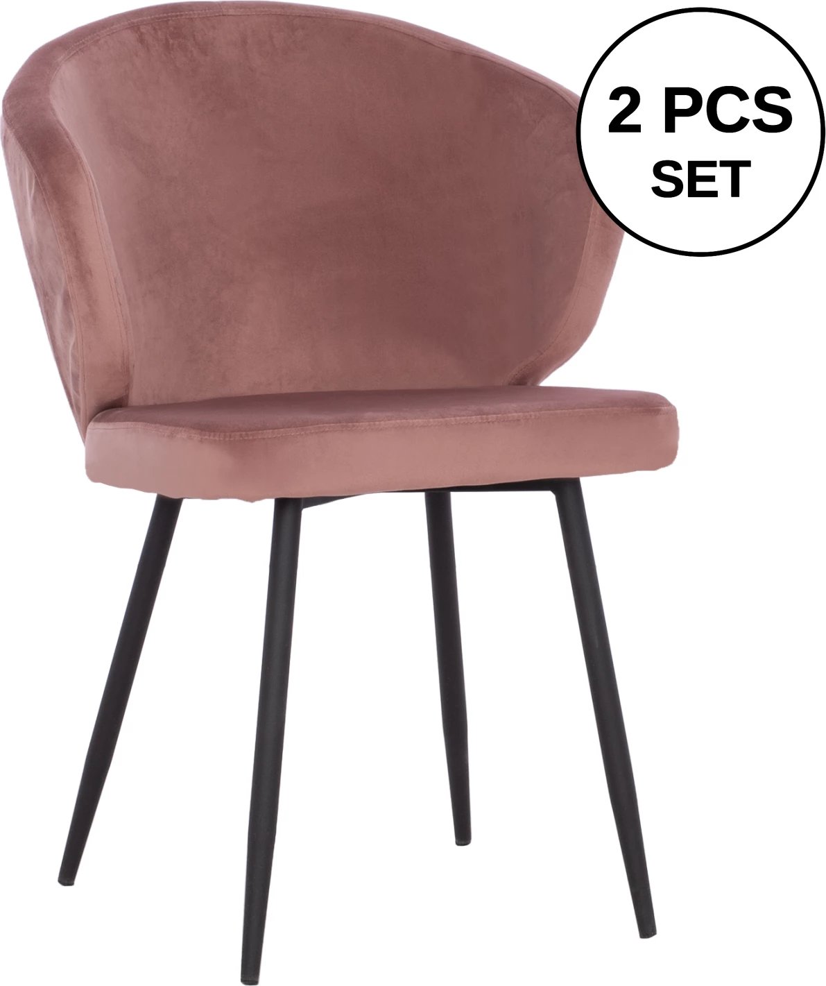 Karrige JIYA, ngjyrë molle të kalbur, metalike, FH8728.02, 60x60x85, set prej 2 copë