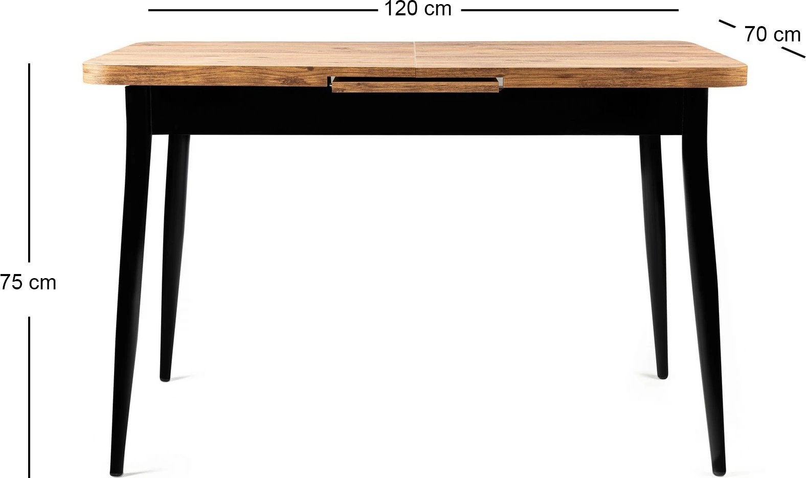 Tavolinë ngrënieje e zgjatshme, ngjyrë Atlantic Pine, Hanah Home, Ay - 1184