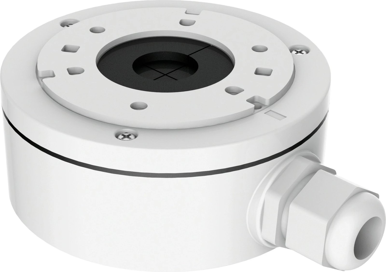 Kuti lidhëse Hikvision DS-1280ZJ-XS, universal, alumin, e bardhë