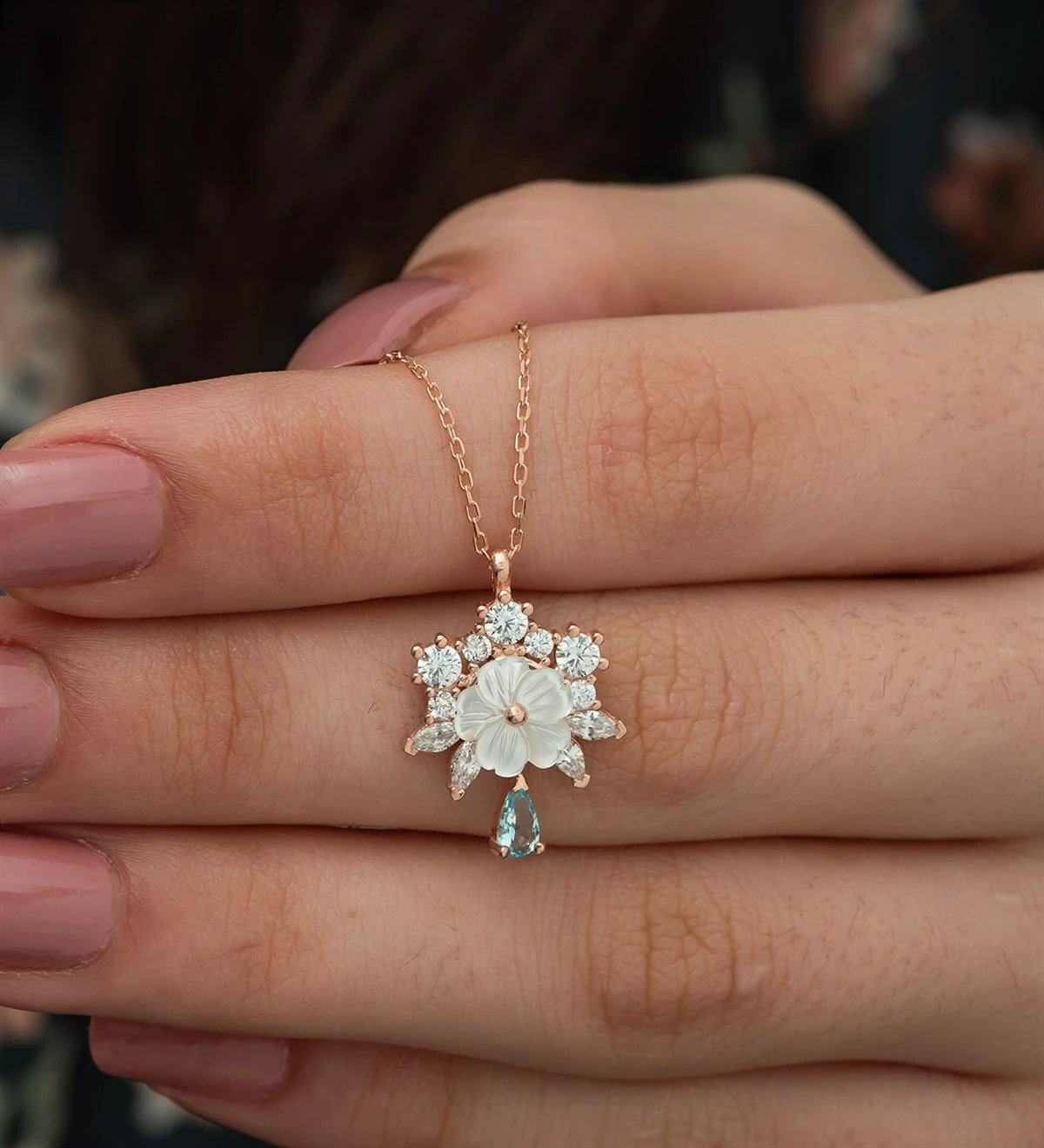 Varëse argjendi, Jumeon, TRDYL10190, ngjyrë rozë ari dhe e bardhë