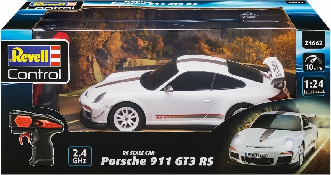 Makine me telekomandë Revell RC Porsche 911 GT3 RS, 1:24, Bardhë