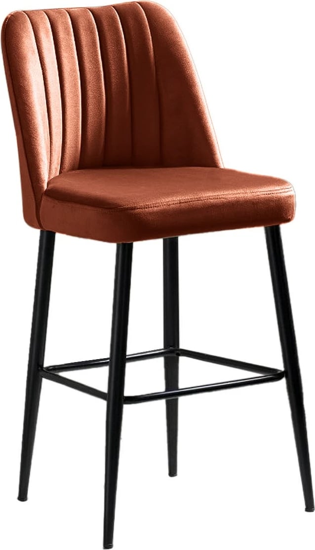 Set karrigesh për bar (2 copë), Hanah Home, Vento, ngjyrë e kuqe kafe