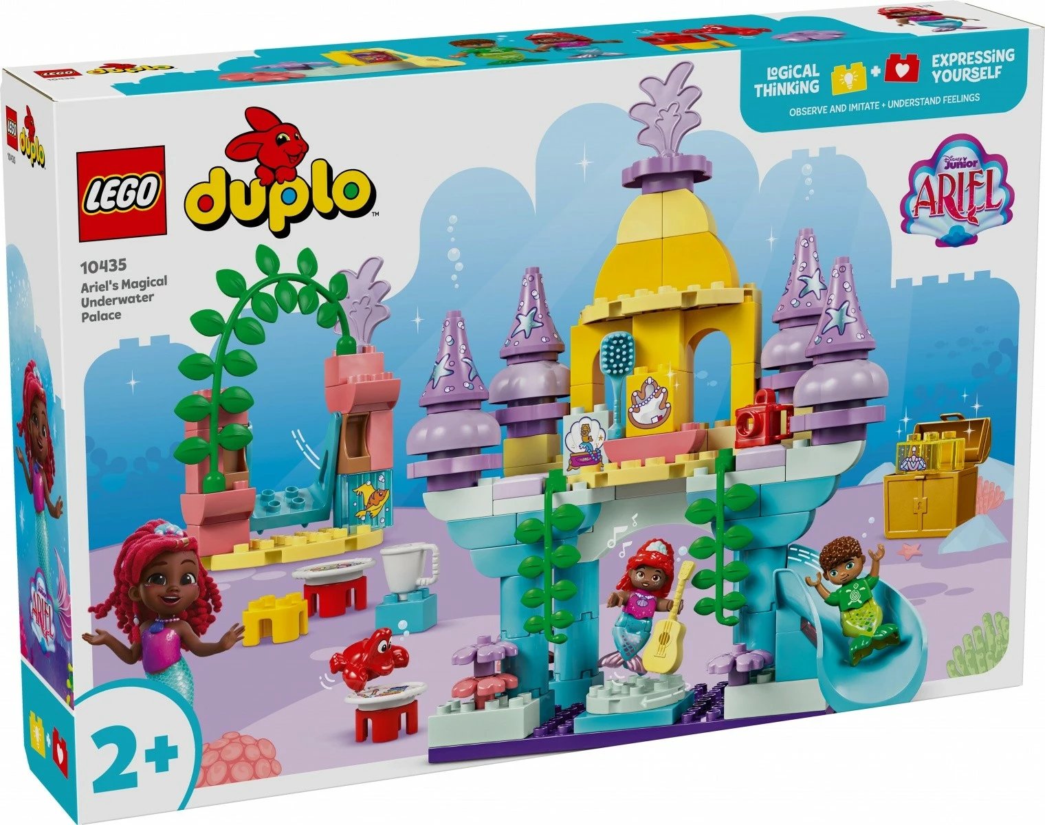 Set ndërtimi LEGO DUPLO 10435 Magical Underwater Palace of Ariel, 116 pjesë, shumëngjyrësh