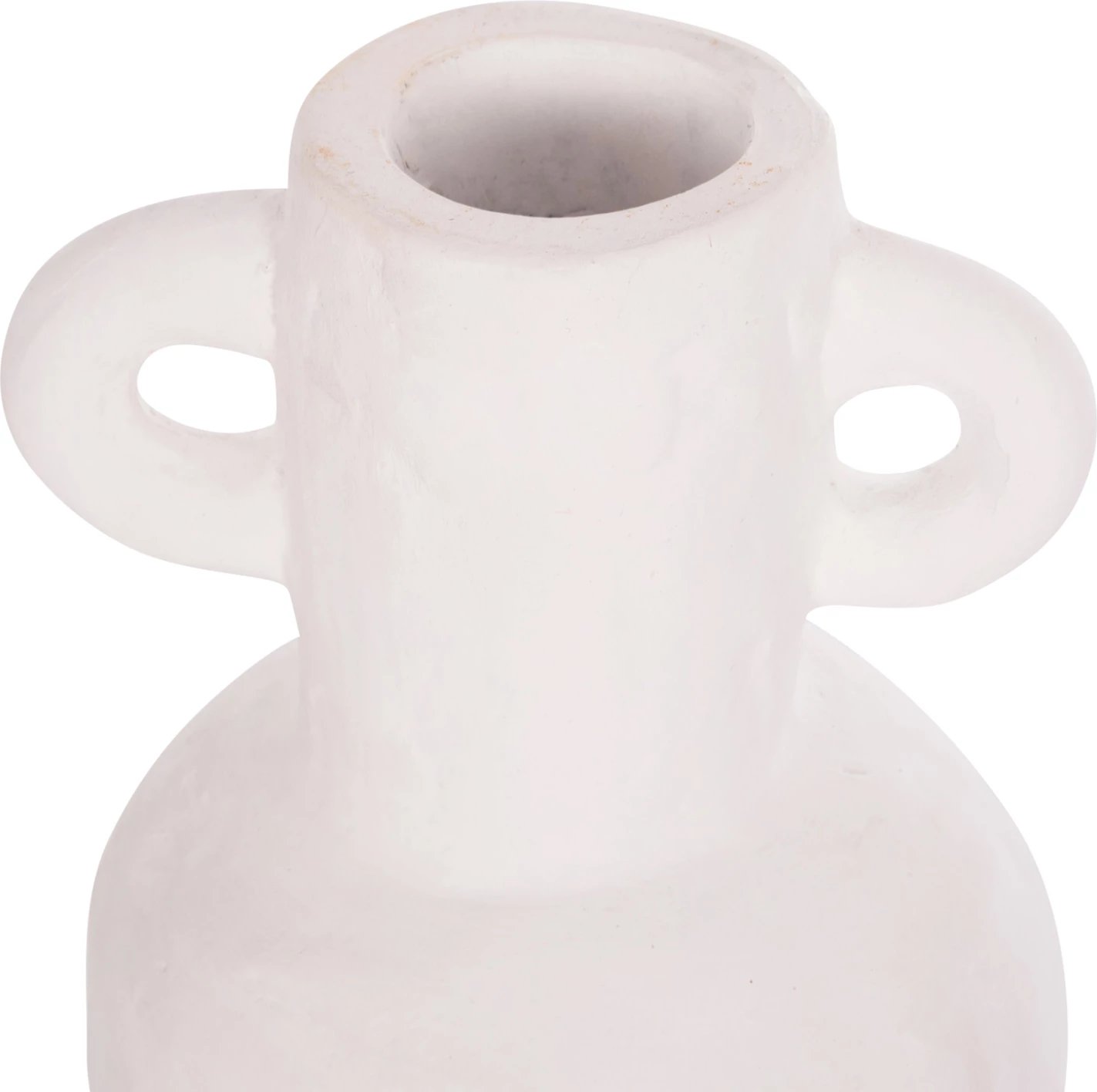 Vazo dekorative CLAYVON, terrakotë, ngjyrë e bardhë, FH4406, 14x20cm