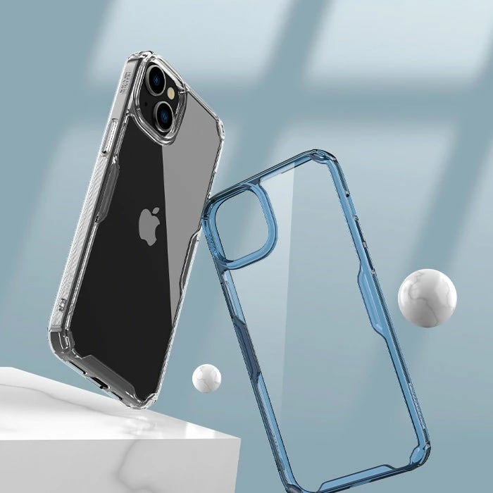 Mbështjellës Nillkin Nature Pro për iPhone 15 Pro Max, i bardhë, transparent