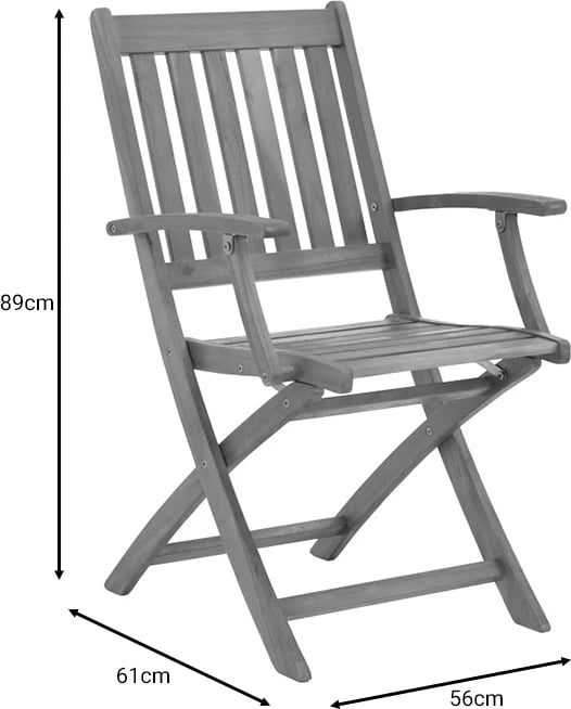 Tavolinë me 2 karrige Mobie-Carpuva set prej 3 copash, palosëse, dru akacie natyral D70x74cm