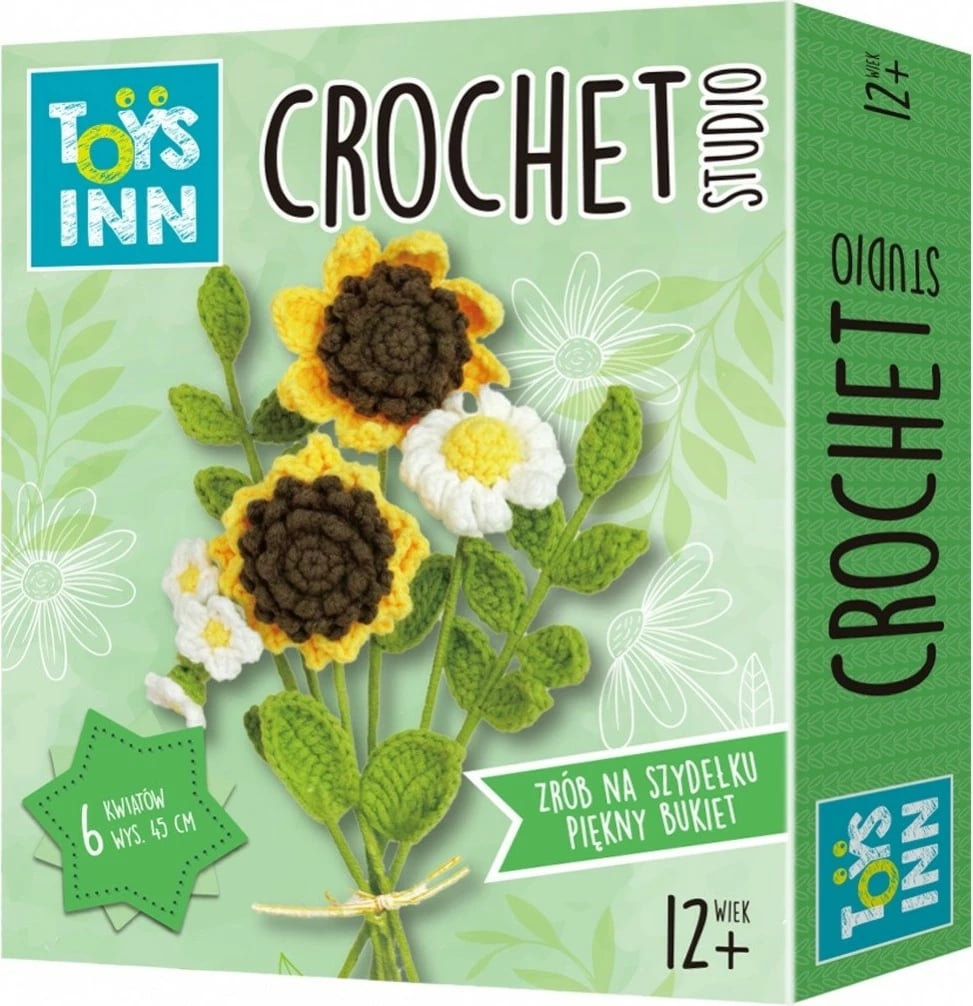 Set crochet DIY, Stnux ToysInn, STN9605, 6 lule deri 15 cm, 12+, Multicolor, set