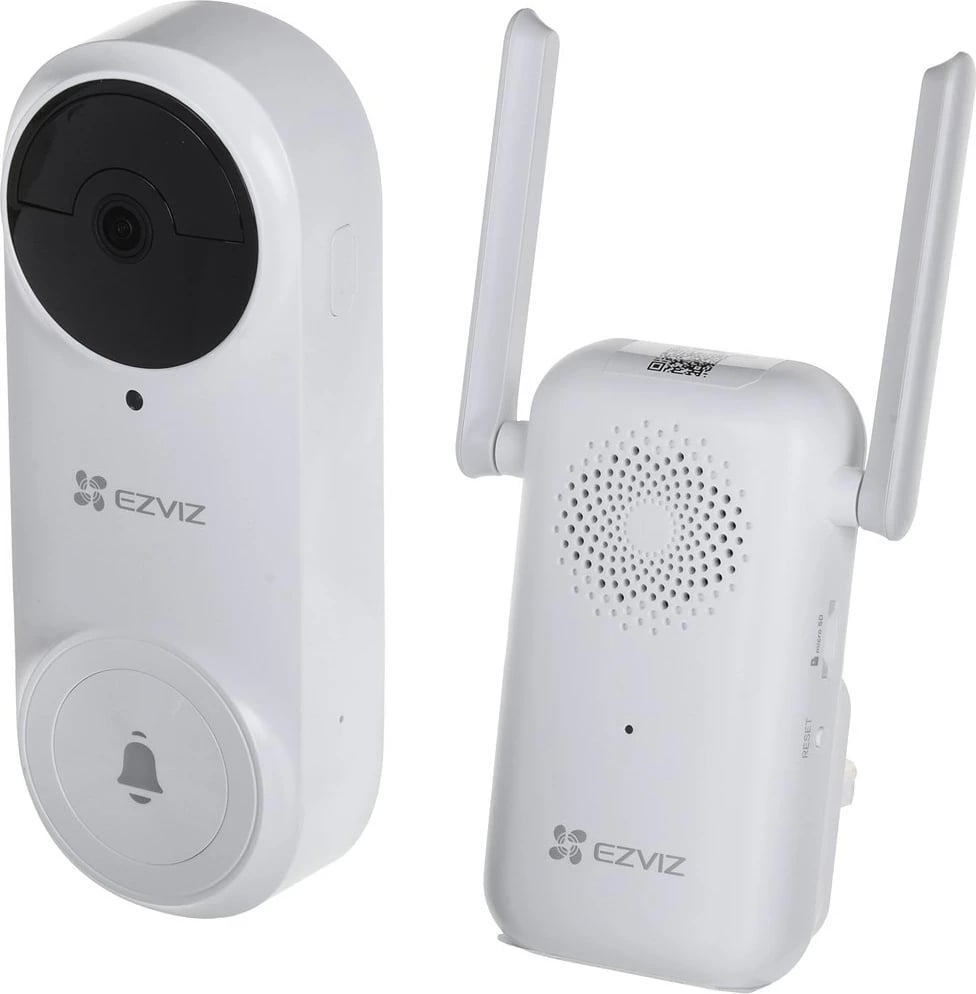 Interfon video ezviz DB2 Pro, wireless, 5MP, i bardhë Interfon video ezviz DB2 Pro, wireless, 5MP, i bardhë