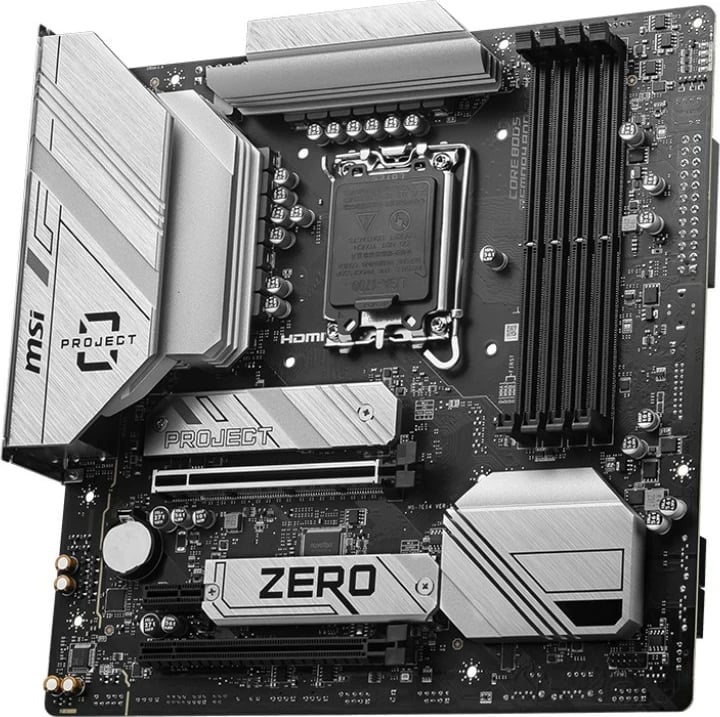 Pllakë amë MSI B760M Project Zero, Socket LGA 1700, micro ATX