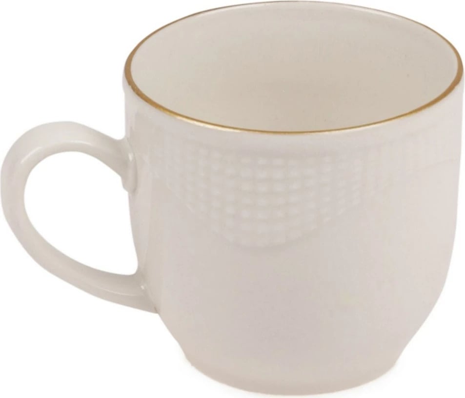 Set filxhanash kafeje, 12 copë, Hermia Concept, krem dhe ari, MLN12KT14R520