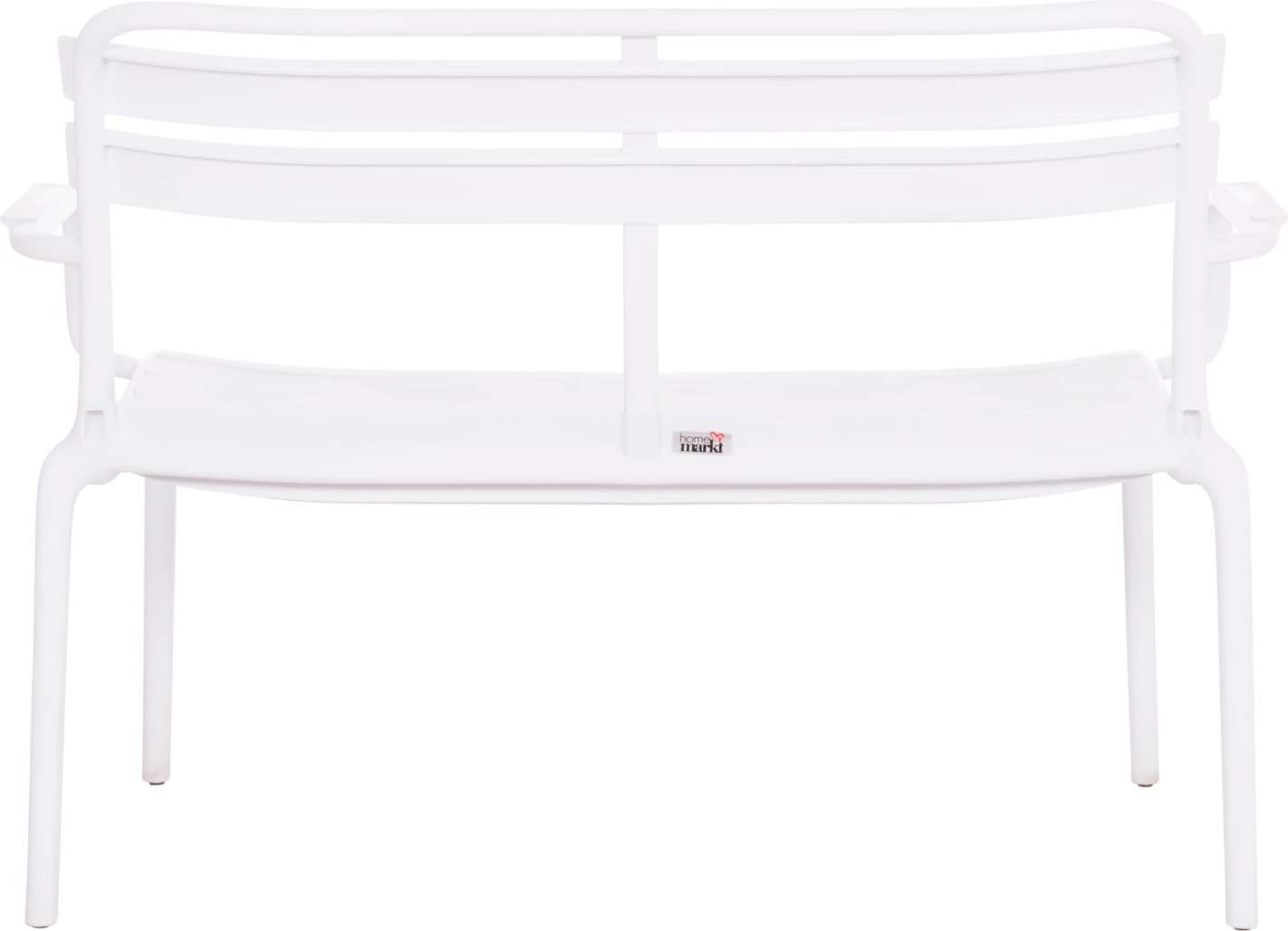 Stol dy vendësh KORVER, polipropilen, i bardhë, FH6332.01, 113x65x76cm