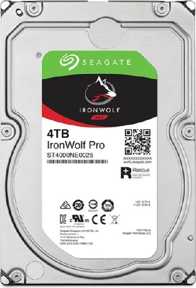 Hard disk Seagate IronWolf Pro ST4000NT001, 4 TB, 7200 RPM, 256 MB, 3.5"