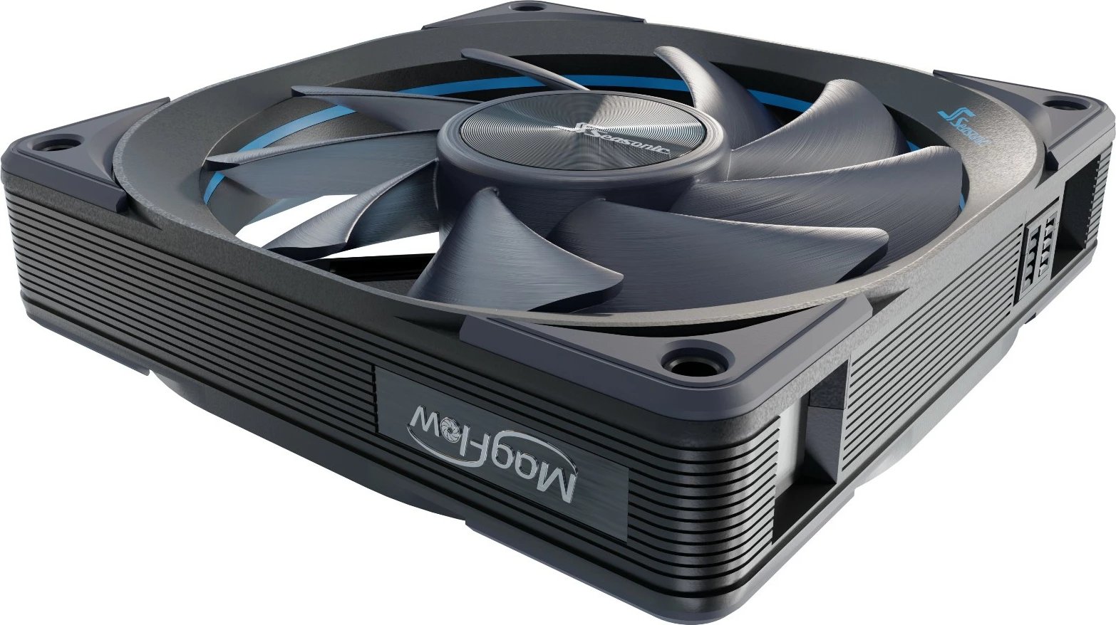Ventilatorë kase Seasonic MagFlow 3-Fan Kit, 12 cm, 600-2000 RPM, i zi