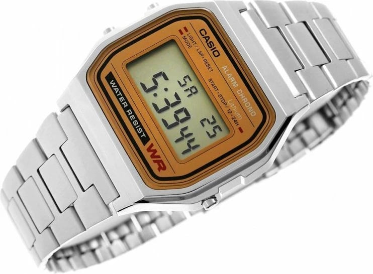 Orë dore CASIO unisex, argjend