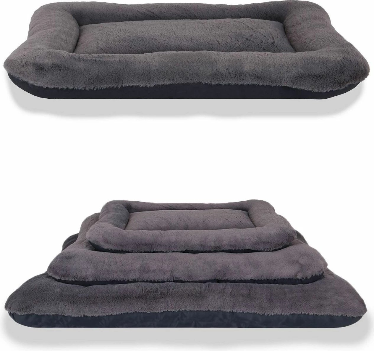 Shtrat për qen Sally, ngjyrë antracit, 55x75cm