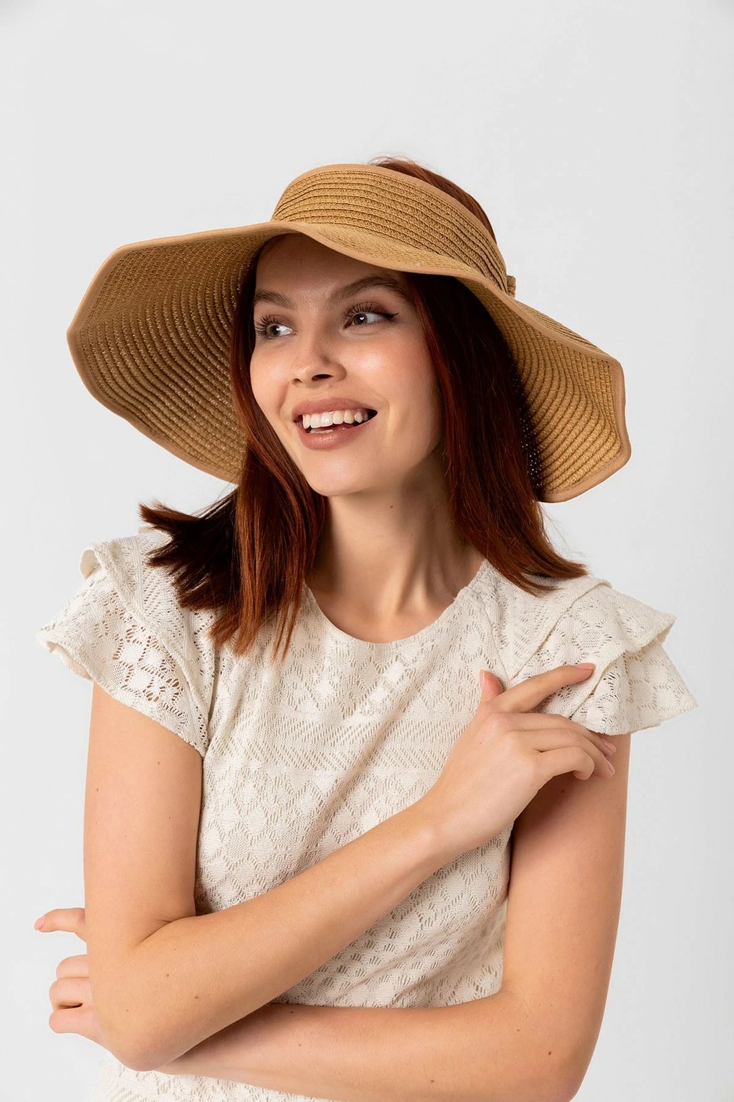 Kapelë për gra, ngjyrë camel, Jumeon, Hsr2080