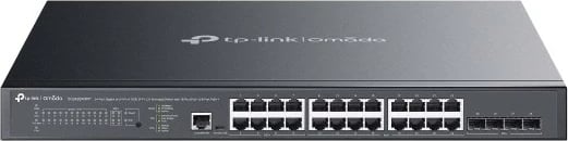 Switch TP-Link Omada SG3428XMPP, 24 porta Gigabit, PoE, 10G, rackmount, i zi