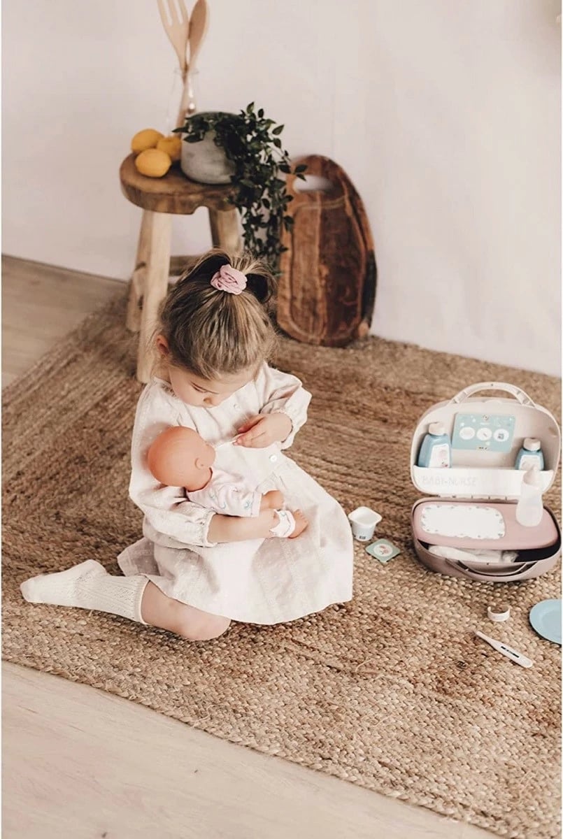 Set aksesorësh Baby Nurse Smoby 7600220367, për kujdesin e kukullave, shumëngjyrësh, 12 pjesë