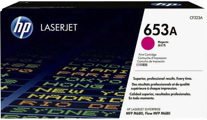 Toner HP 653A CF323A LaserJet origjinal, rendiment 9750-23700 faqe, magenta