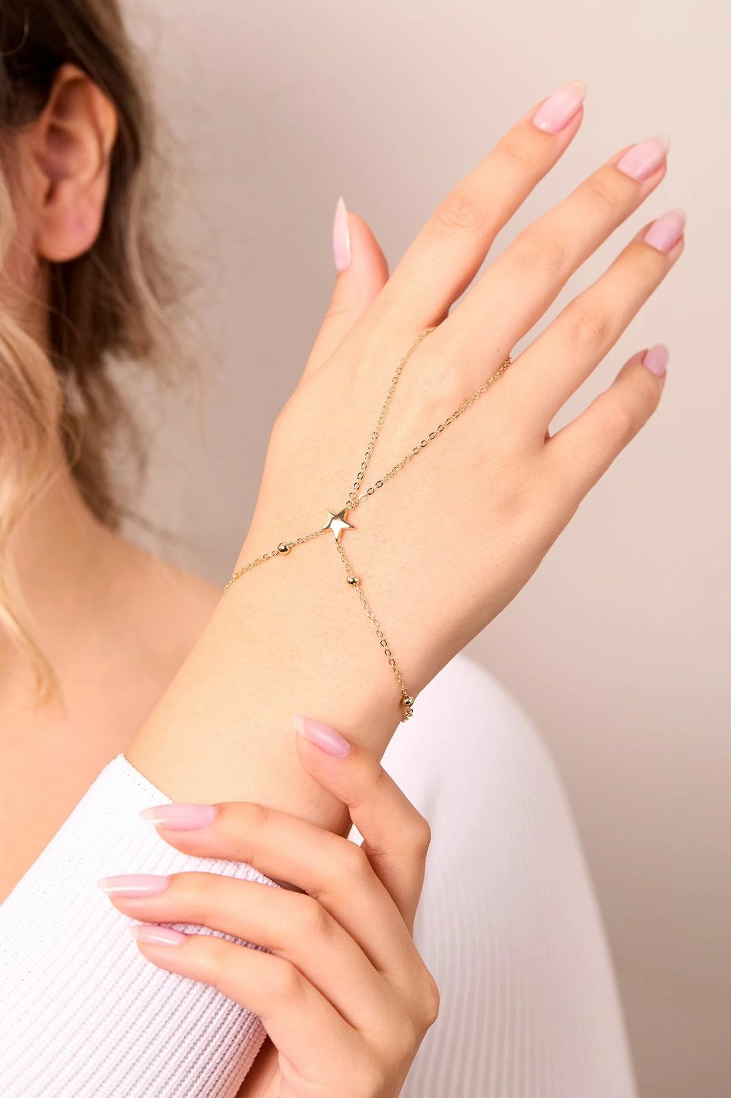 Zinxhir metalik Elika, ngjyrë ari, CSHM9958A