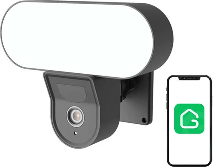 Kamerë IP e jashtme Gosund IPC3 me floodlight, Full HD, Wi-Fi, IP65, e zezë Kamerë IP e jashtme Gosund IPC3 me floodlight, Full HD, Wi-Fi, IP65, e zezë