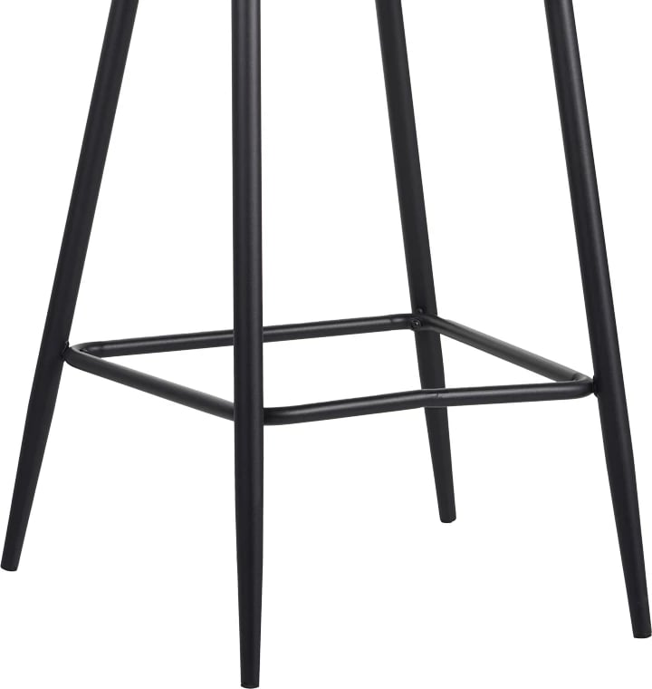 Karrige për bar, kadife, ngjyrë e gjelbër e errët, këmbë metali të zeza, 53x46.5x96.5