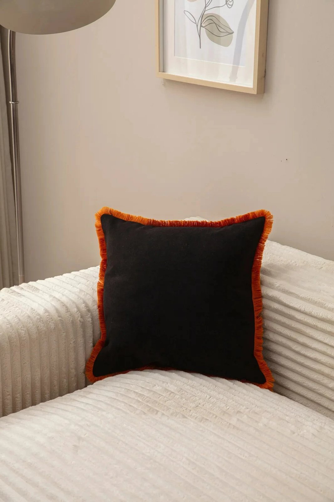 Jastëk mbulesë, ngjyrë e zezë, Evila Originals, 43x43cm