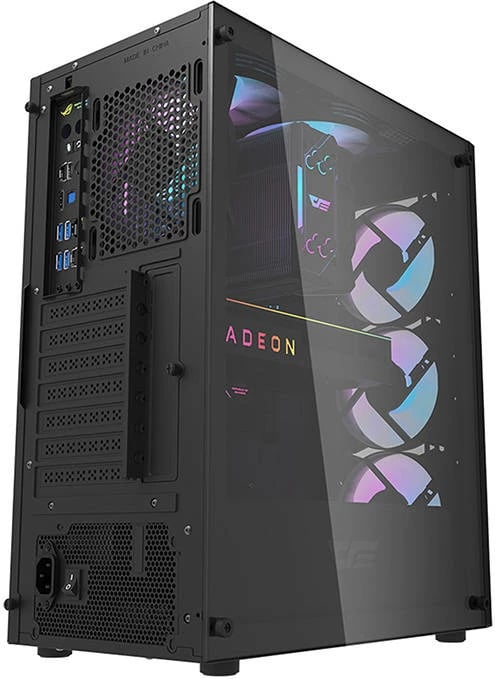 Kasë Darkflash DK352 Plus me 4 ventilatorë ARGB, Middle Tower, ATX, E zezë