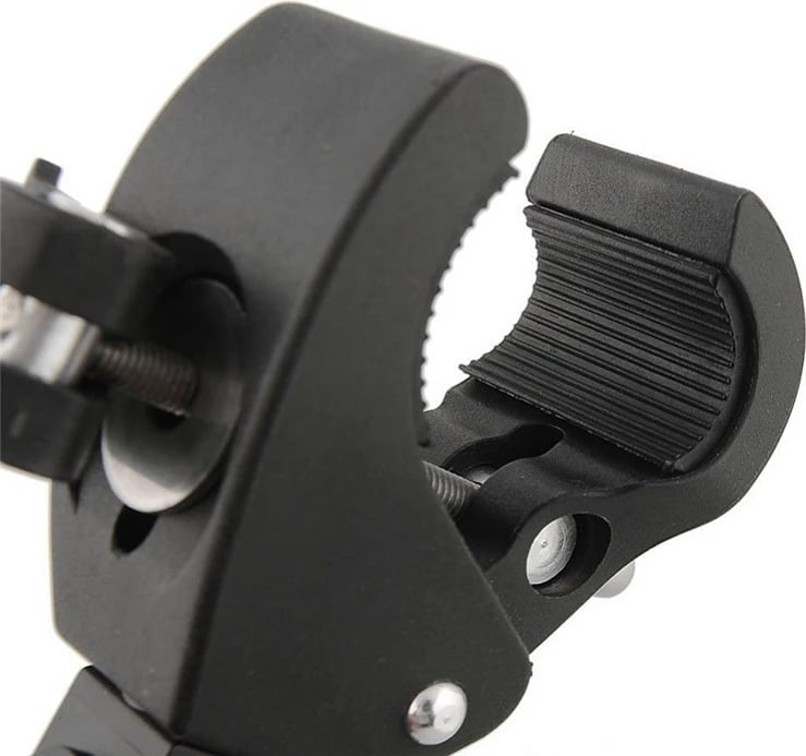 Mbajtës kamerë sportive biçiklete, Hurtel, rrotullim 360°, montim universal, rezistent ndaj vibrimeve, e zezë