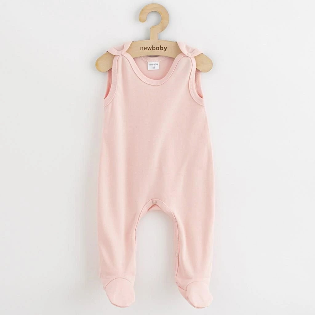 Bodi bebe, NEW BABY, Classic II, 100% pambuk, madhësi 56 (0-3m), rozë, set 3 copë