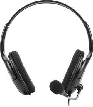 Kufje Natec Bear 2 me mikrofon, NSL-1178, Stereo, 2x3.5mm, e zezë