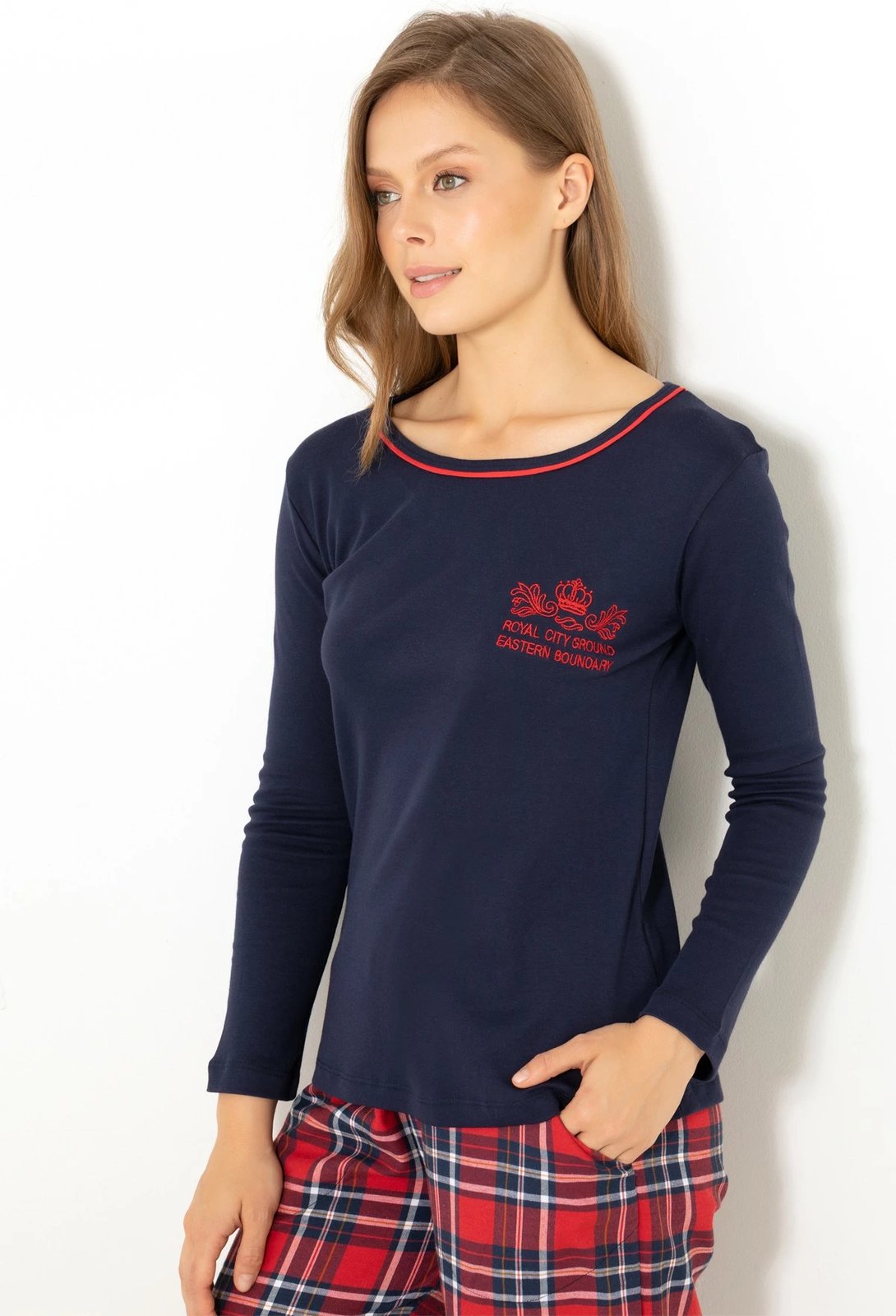 Pizhama grash Jumeon, 002-000252, ngjyrë blu e errët