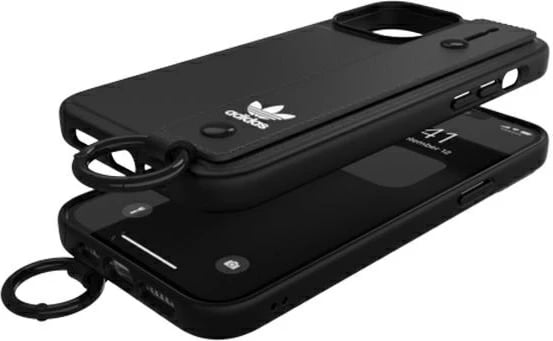 Mbështjellës Adidas OR Hand Strap Case për iPhone 13 Pro Max 6.7", i zi