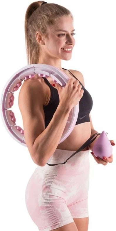 Hula hoop fitness HMS, rozë