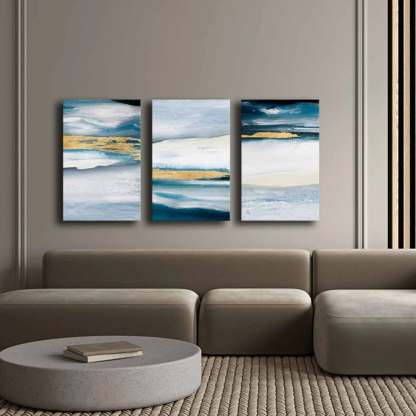 Pikturë dekorative në kanavacë (3 pjesë), Wallity, 3P4570GSC-001