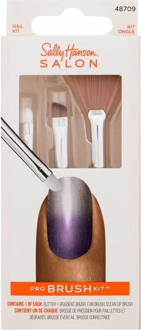 Set brushash profesional Sally Hansen Salon Pro Brush Kit për femra, 1 copë